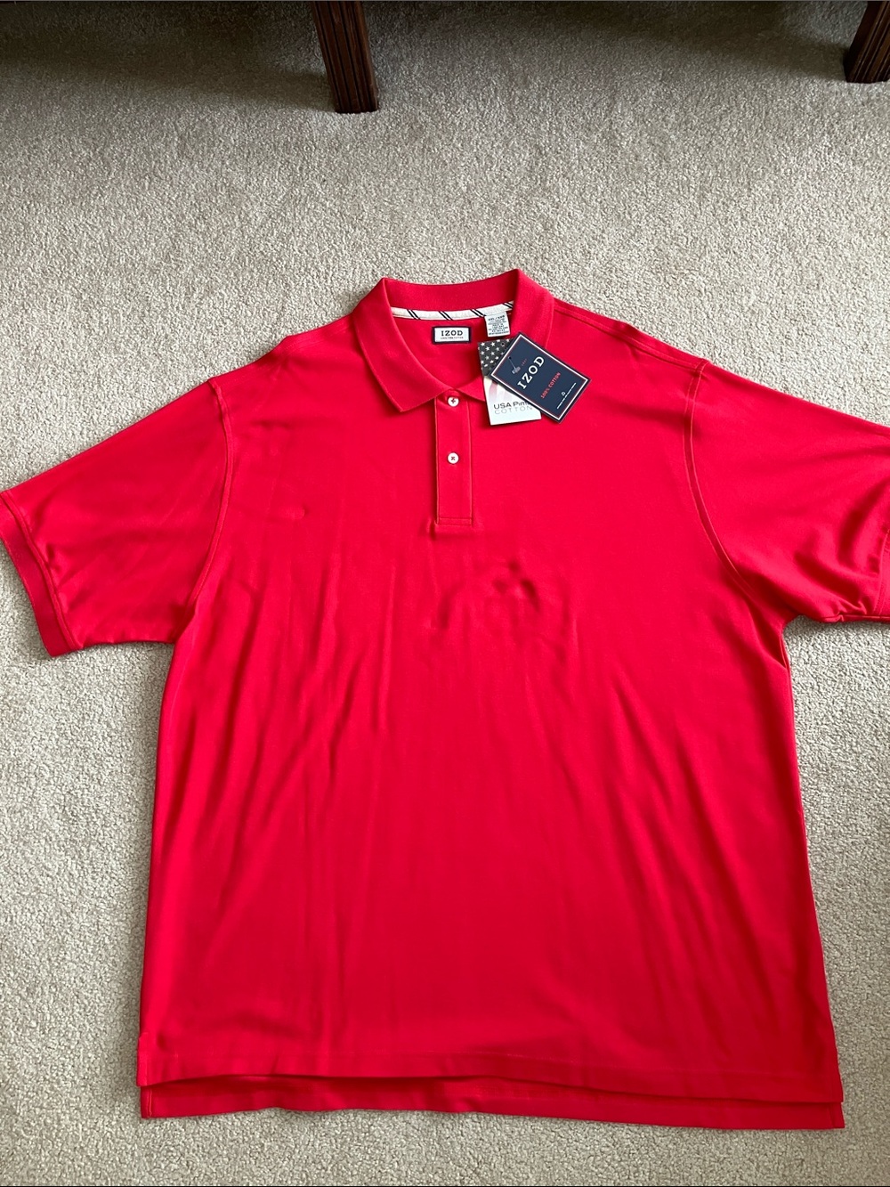 Izod Men’s Bright Red Polo Shirt